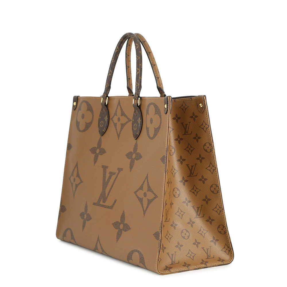 Louis Vuitton Monogram Shoulder Reverse Bag OnTheGo Tote Giant